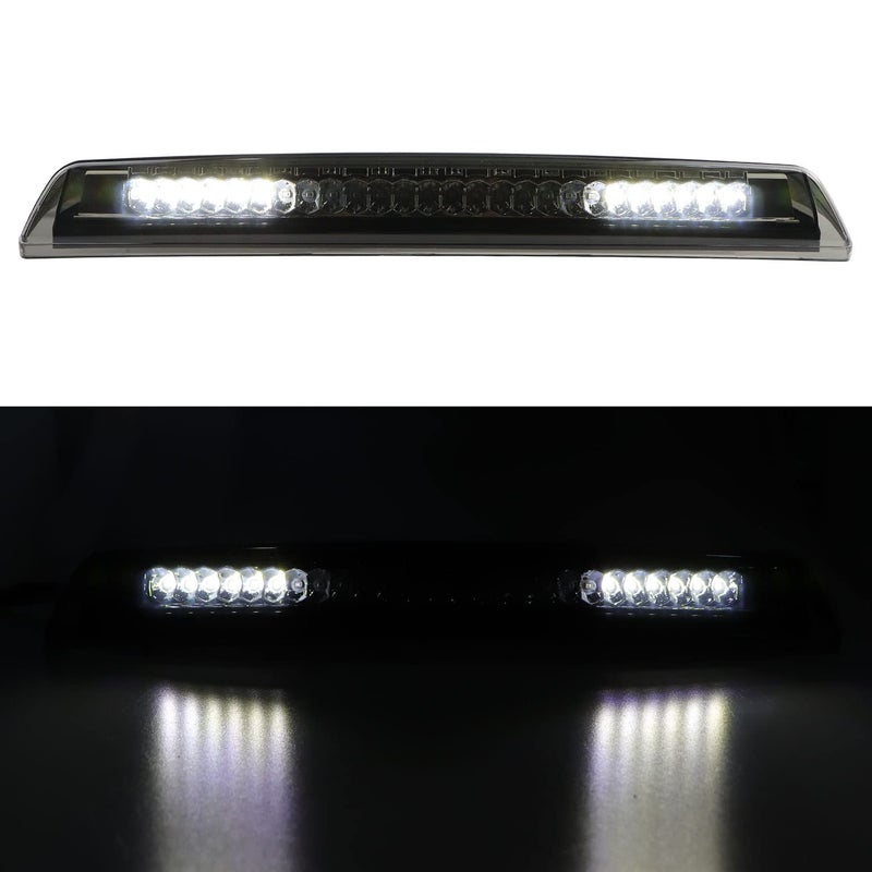 Bomusou LED 3rd Brake Light Cargo Lamp High Mount Brake Light Fit for Nissan Titan (2004-2015), for Nissan Frontier (2005-2016), for 26590-EA800 (Chrome Housing Smoke Lens) - Image 2